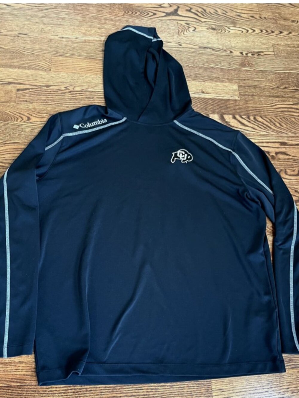 Share Men's Columbia Black Colorado Buffaloes Omni-Wick Shotgun Pullover Hoodie